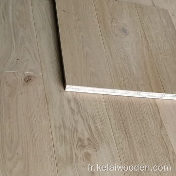 Plancher de bois d&#39;ingénierie en chêne blanc de couleur grise